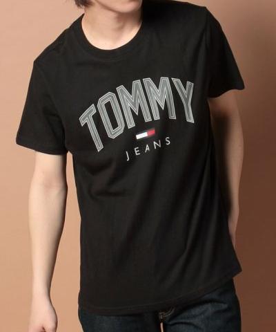 TommyJeans Tshirt טישרט של טומי הילפיגר בצבע שחור